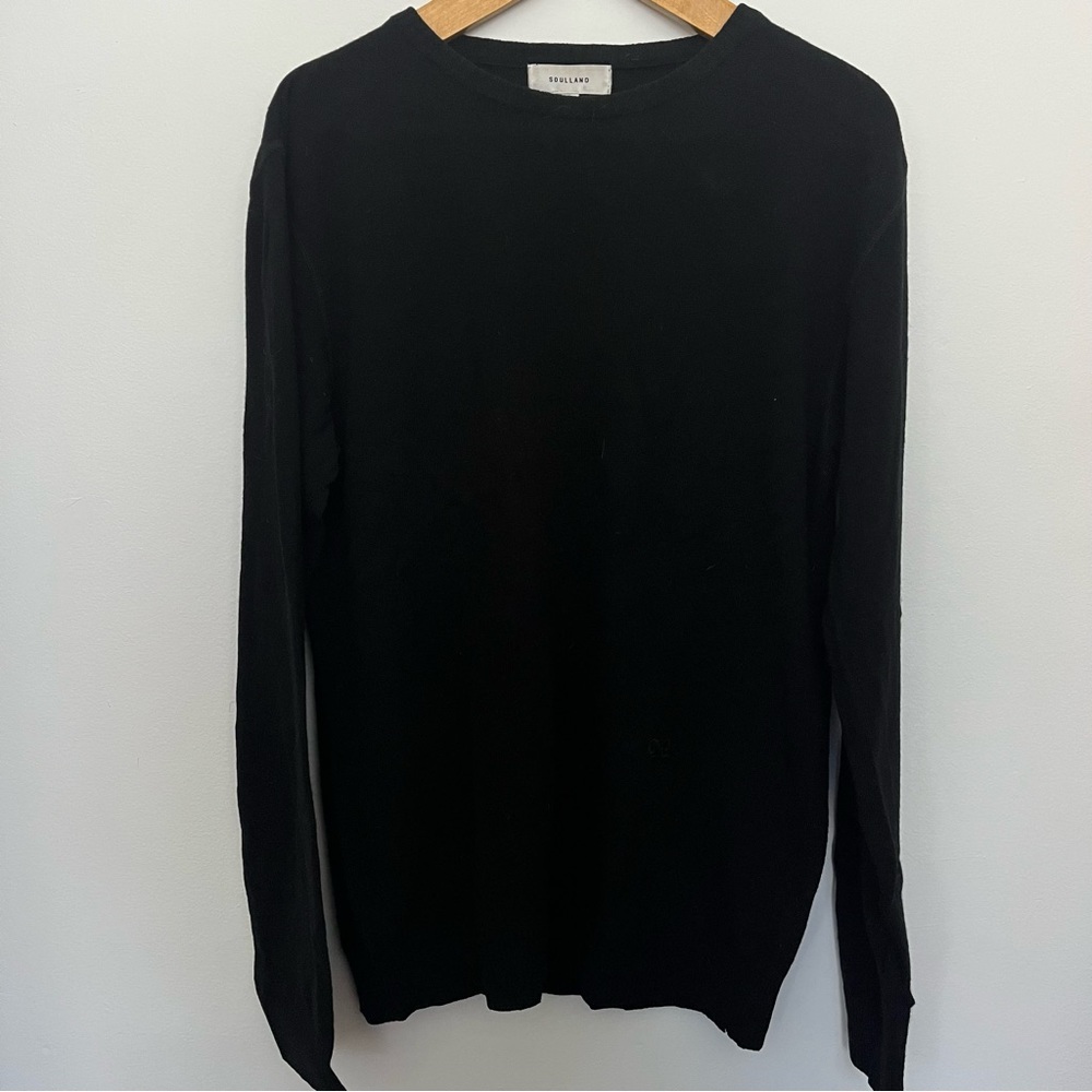 Soulland black knit sweater